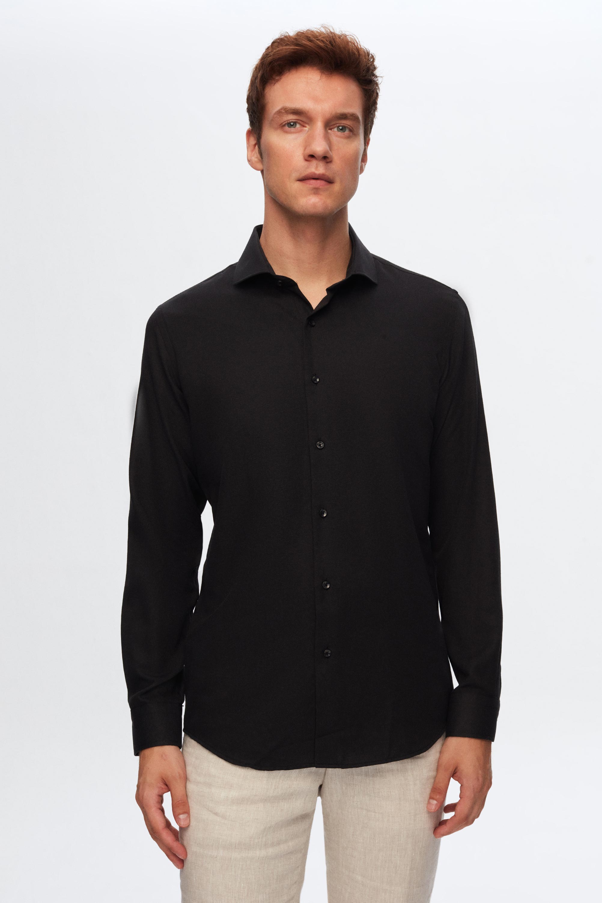 DS DAMAT SLIM FIT SHIRT - NERO