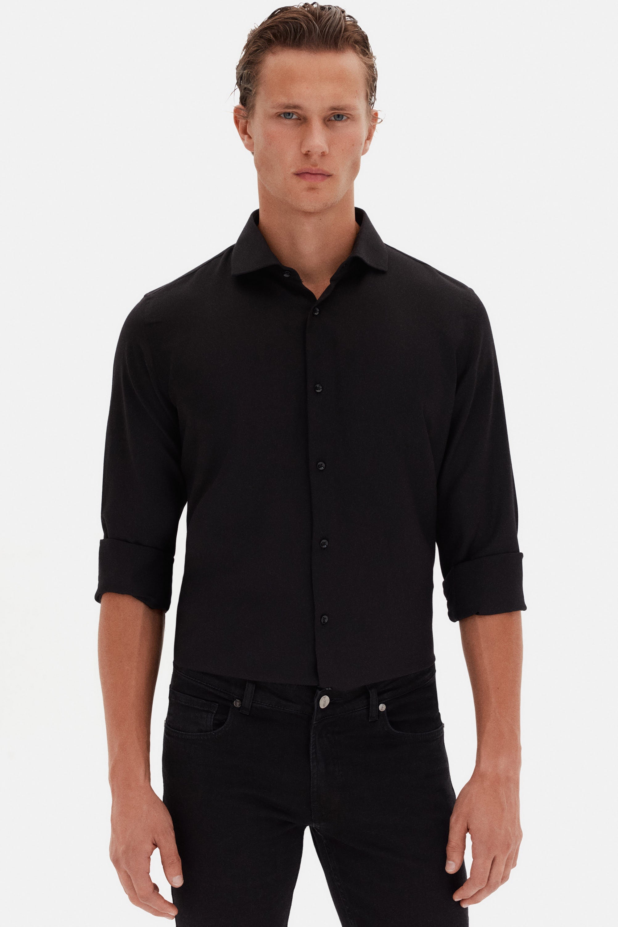 DS DAMAT SLIM FIT SHIRT - NERO