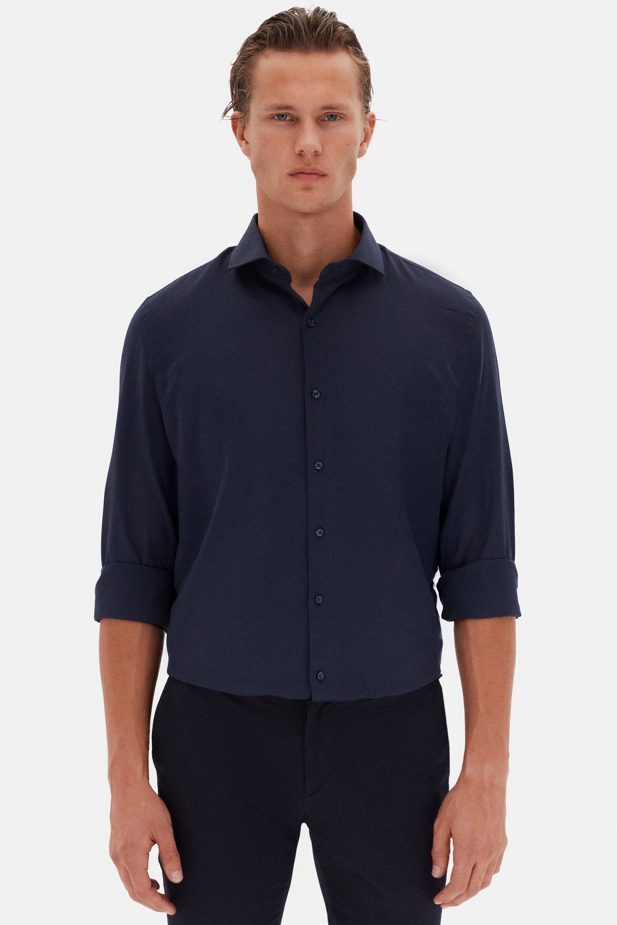 DS DAMAT SLIM FIT SHIRT - BLU NAVY