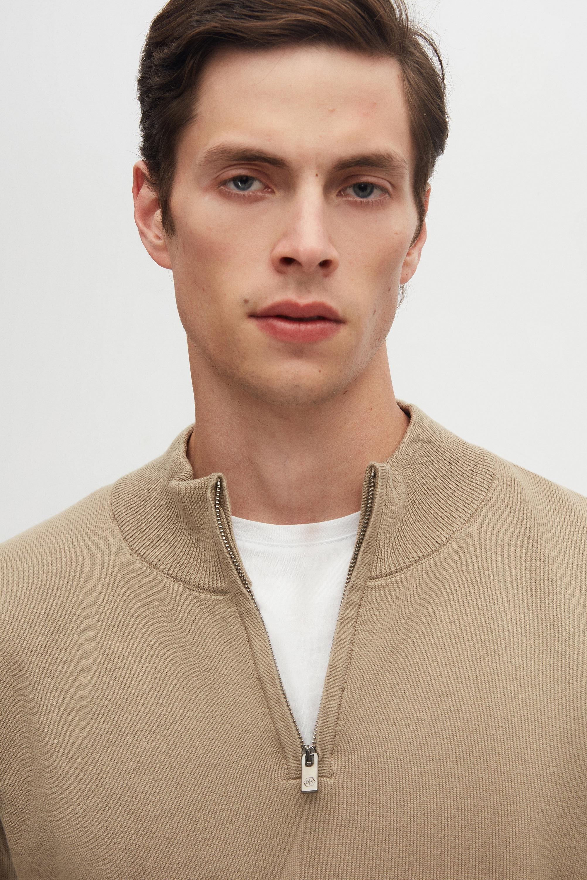 DS DAMAT SLIM FIT MAGLIONE - BEIGE