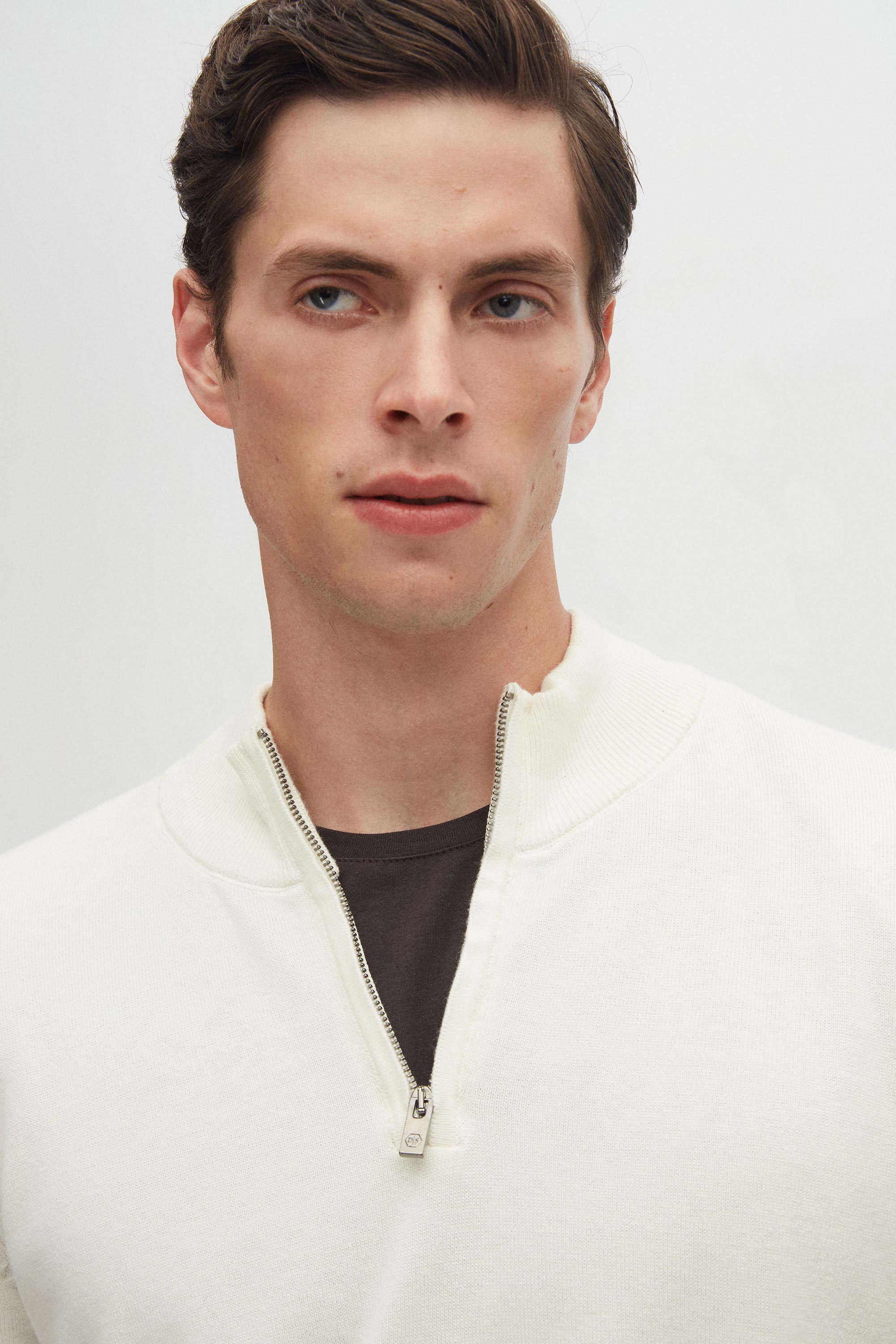 DS DAMAT SLIM FIT MAGLIONE - ÉCRU