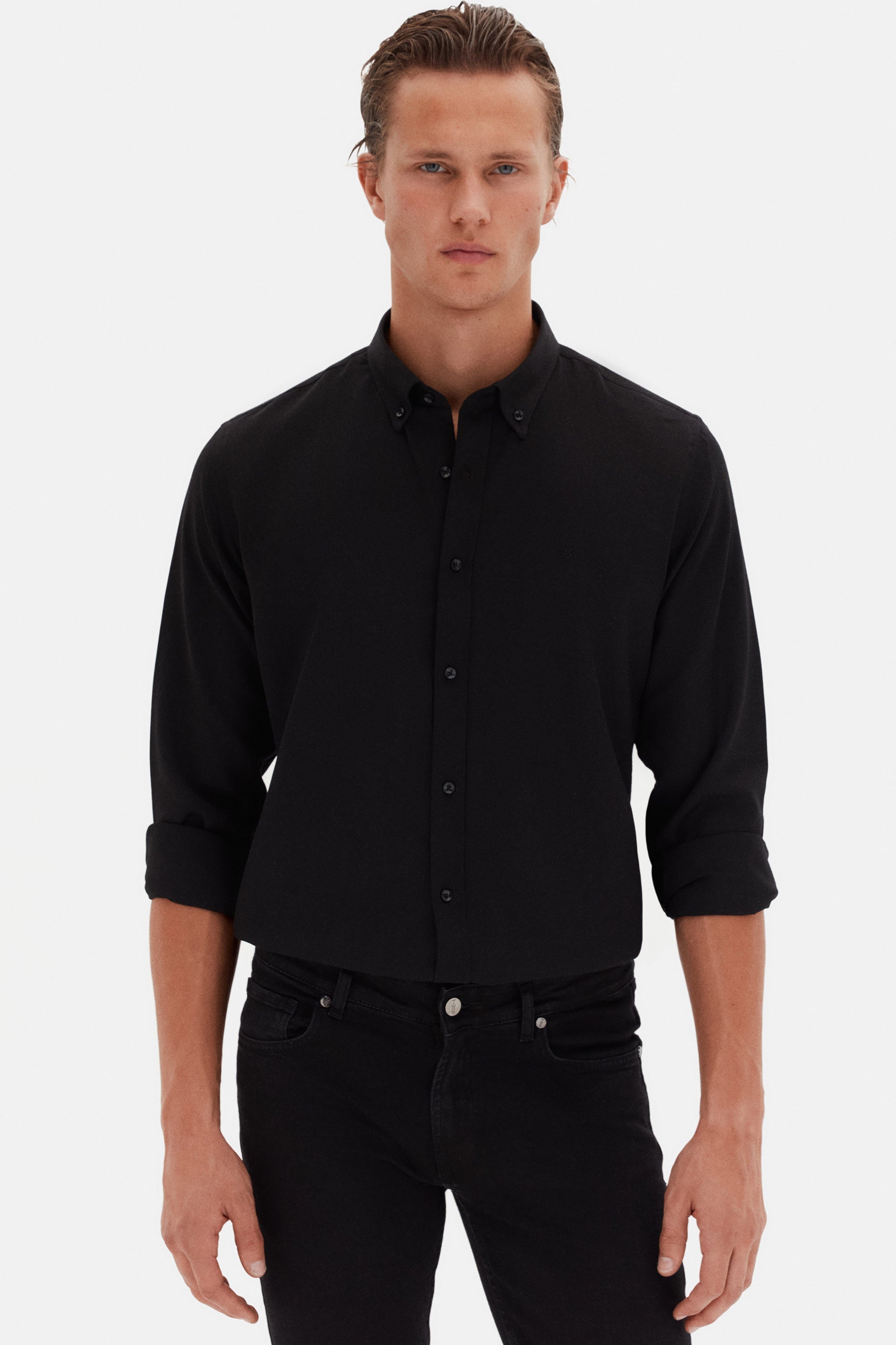 DS DAMAT SLIM FIT SHIRT - NERO
