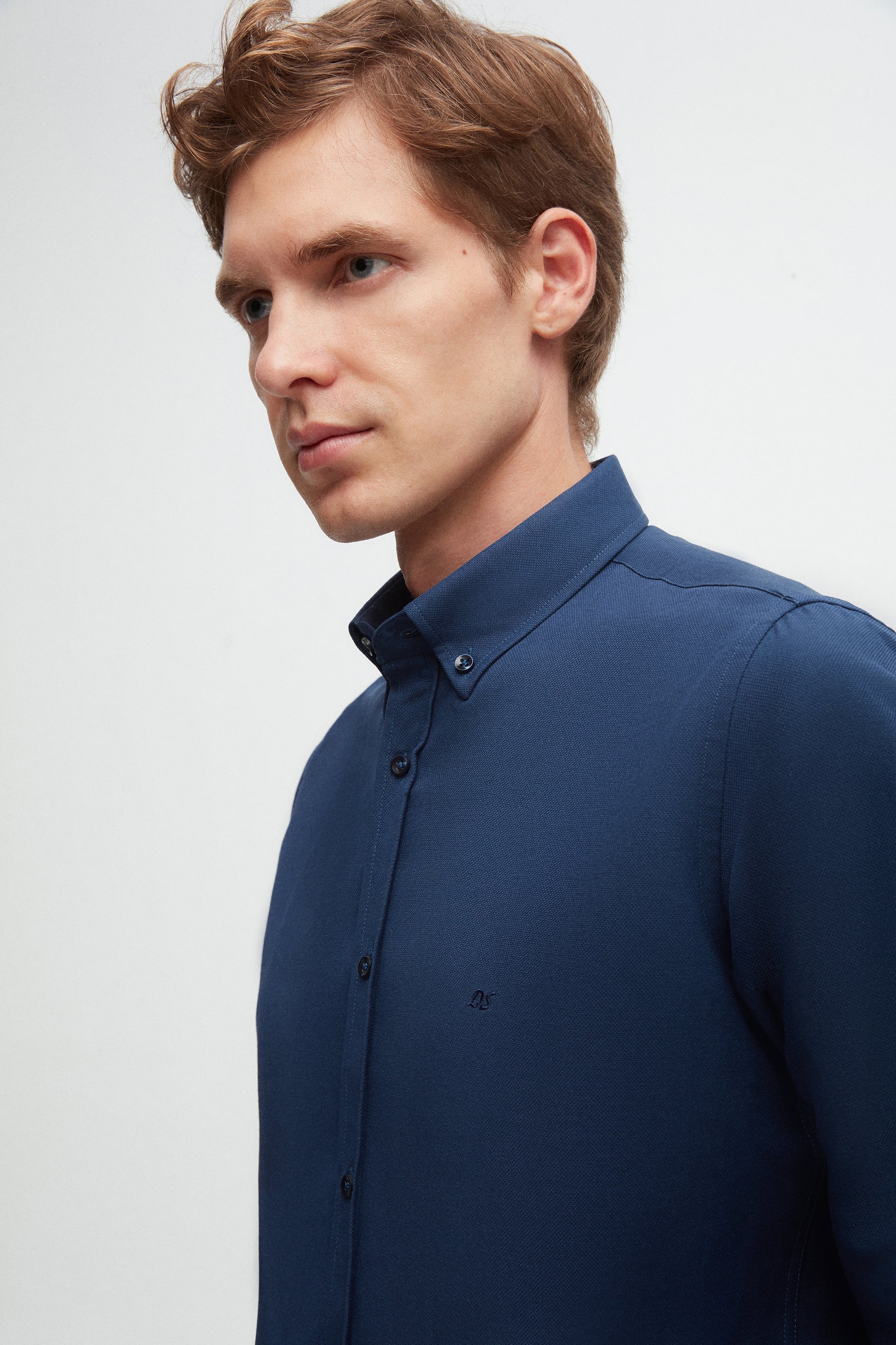 DS DAMAT SLIM FIT SHIRT - INDACO