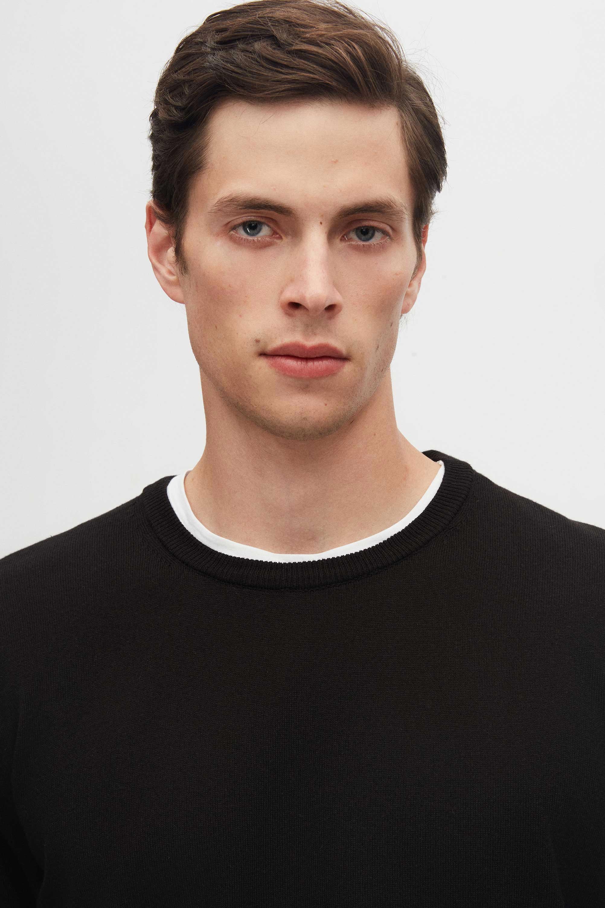 DS DAMAT REGULAR FIT MAGLIONE - NERO