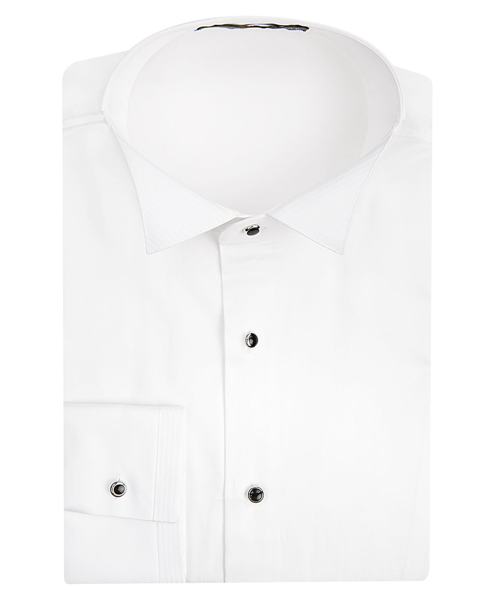  Camicia Smoking Elasticizzata Ds Damat Uomo Bianco - 1