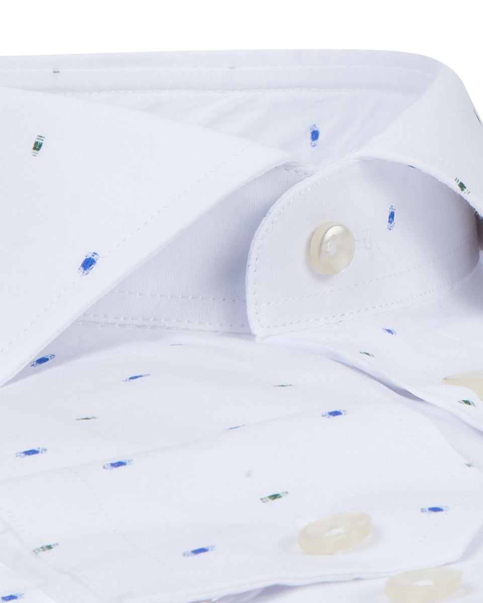  Camicia Fantasia Ds Damat Uomo Bianco - 3
