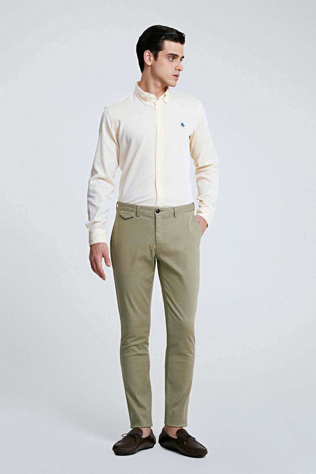  Pantaloni Chino Twn Uomo Verde - 1